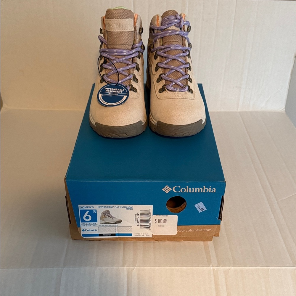 Columbia Newton Ridge Plus Waterproof Amped Size 6.5 NIB